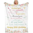 thumbnail image 1 of LHSHID Happy 30th Birthday Gifts Throw Blanket for Her 30th Birthday Blanket Gift for Daughter Mom Turning 30 Best Birthday Gift Ideas for Wife Female Friends 50"x60", 1 of 9