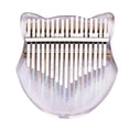 thumbnail image 3 of Kalimba de acrílico transparente con 17 teclas, incluye martillo de afinación, pegatinas, guía básica y accesorios en diseño arcoíris, 3 of 7