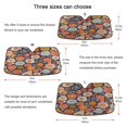 thumbnail image 5 of Yayeee Car Windshield Sun Shade Universal Fit Front Visor Protector, Colorful Flowers, 5 of 8