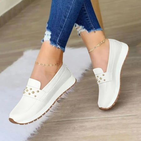 

eczipvz Women S Fashion Sneakers Women’s Mesh Slip On Slip Resistant Shoes for Women - Comfort Work or Walking Sneakers
