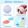 thumbnail image 3 of Uxcell 1000Pcs Circle Stickers Self-Adhesive Sparkly Stickers Glitter Foil Incentive Stickers for Reward Classroom Teacher Supply Envelope Birthday Package Decoration,Yellow,1 Inch, 3 of 6