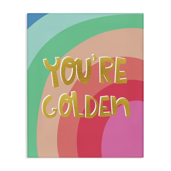 Stupell Industries Modern You're Golden Patterned Canvas Art, 16 x 20, by Pragya Kothari