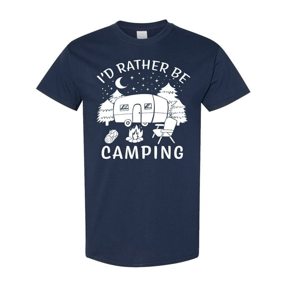 Inktastic I'd Rather Be Camping T-Shirt