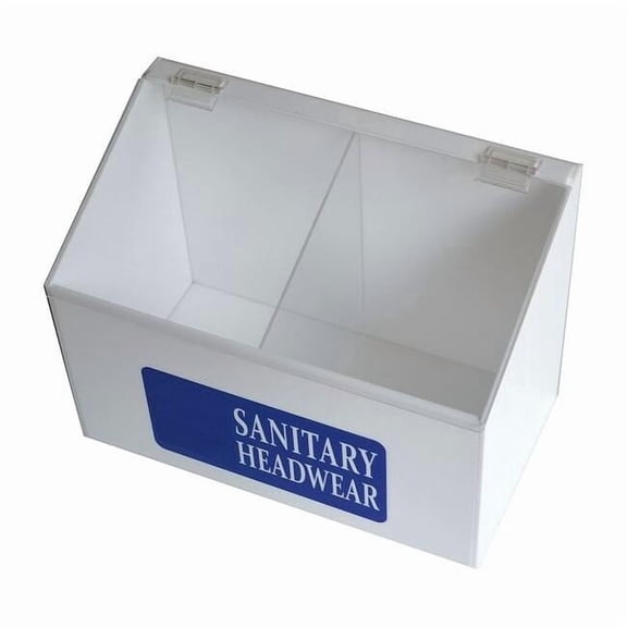 Condor Hairnet Dispenser,Acrylic,White 30ZE61