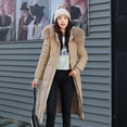 thumbnail image 2 of Abrigo de invierno para mujer, abrigo largo y grueso, chaqueta acolchada de algodón para mujer, 2 of 6
