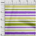 thumbnail image 2 of oneOone Viscose Chiffon Lime Green Fabric Stripes Craft Projects Decor Fabric Printed By The Yard 42 Inch Wide, 2 of 4