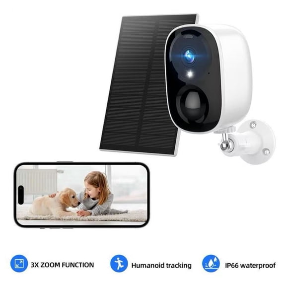 2K Wireless Outdoor Security Camera with Spotlight, Waterproof, PIR Detection, 5G/2.4Ghz Wi-Fi, Rechargeable Battery Powered Home Surveillance Camera with Color Night Vision, 2-Way Audio