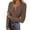 G-Brown, variant on LEBONYARD Women's Trendy V-Neck Button Chic Groove Striped Multiple-Color Long Sleeved Loose Fit Casual Ladies Basic Pullover Blouse Tops,Sizes S-2XL