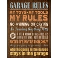 thumbnail image 2 of Marrott, Stephanie 12x14 White Modern Wood Framed Museum Art Print Titled - Garage Rules, 2 of 4