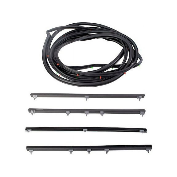 Door Window Belt Weatherstrip Kit 6 Piece - Compatible with 1984 - 1989 Toyota 4Runner 1985 1986 1987 1988