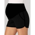 thumbnail image 2 of Women'S Maternity Shorts over Belly Pregnancy Lounge Workout Running Pajama Sleep Shorts with Pockets, 2 of 5