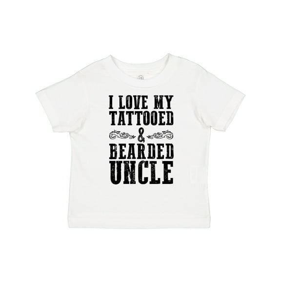 Inktastic I Love My Tattooed & Bearded Uncle Boys or Girls Toddler T-Shirt