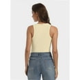 thumbnail image 4 of Women’s Ribbed Crop Tank Top – Crew Neck, Racerback, Sleeveless, Slim Fit, Summer Basic Size S-XL, 4 of 6