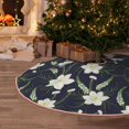 thumbnail image 5 of Sikiie Lilies Flowers Nativity Christmas Tree Skirt, Jesus Christian Winter Holiday Tree Mat Decoration(30-48IN)30", 5 of 6