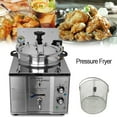 thumbnail image 1 of PreAsion Poêle à Poulet Frit Haute Pression Friteuse Électrique Friteuse à Pression Acier Inoxydable 16 L, 1 of 9