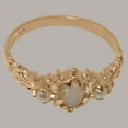 thumbnail image 6 of LBG British Made 10k Rose Gold Natural Opal & Cultured Pearl Womens Statement Ring - 33 size options - Size 6.75, 6 of 9