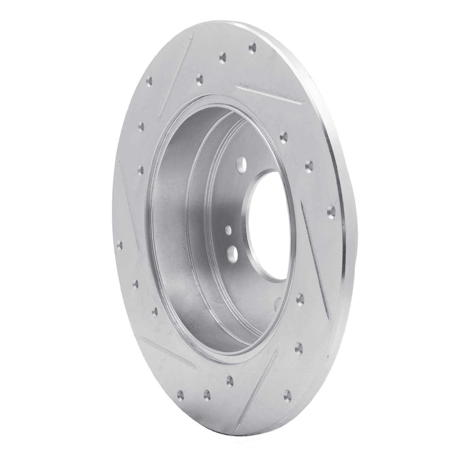 Dynamic Friction Company 631-03021R DFC Brake Rotor - Drilled And Slotted - Silver