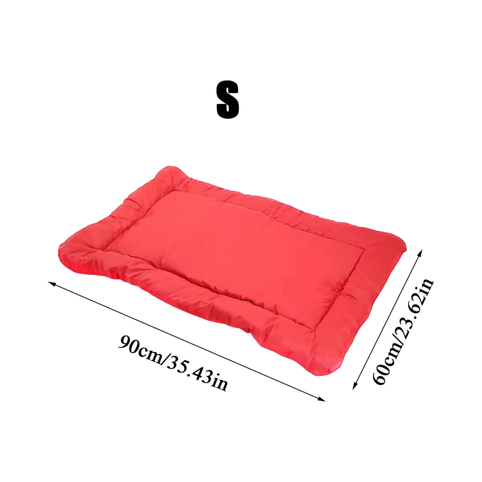 Portable Dog Bed, Waterproof Dog Mat, 47X31 In, Durable Fabric, Outdoor Cushion, Dog Bed Mat for Couch, Mud Resistant, Large Dog Bed Washable, Red, 1 Pc