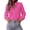 Rose Red, variant on PRETTYGARDEN Women's Floral Embroidered Button Down Shirts | Ladies Dressy Fall Blouses, Long Sleeves, Ruffle Neck, Elegant Boho Eyelet Tops for Work, Business & Spring Casual Outings