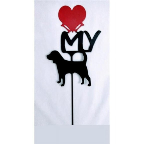 The Lazy Scroll beagleheart Beagle Love My Heart Sign