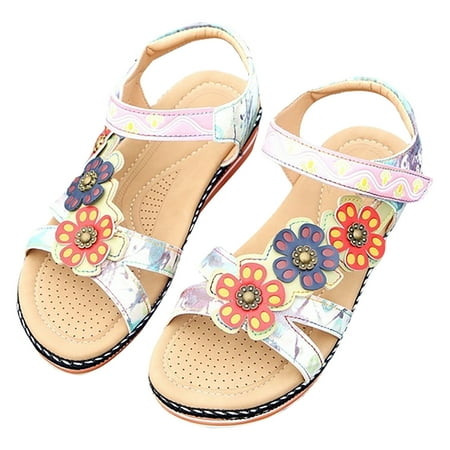 

Inkach Spring And Summer Plus Size Ethnic Style Flower Platform Ladies Sandals