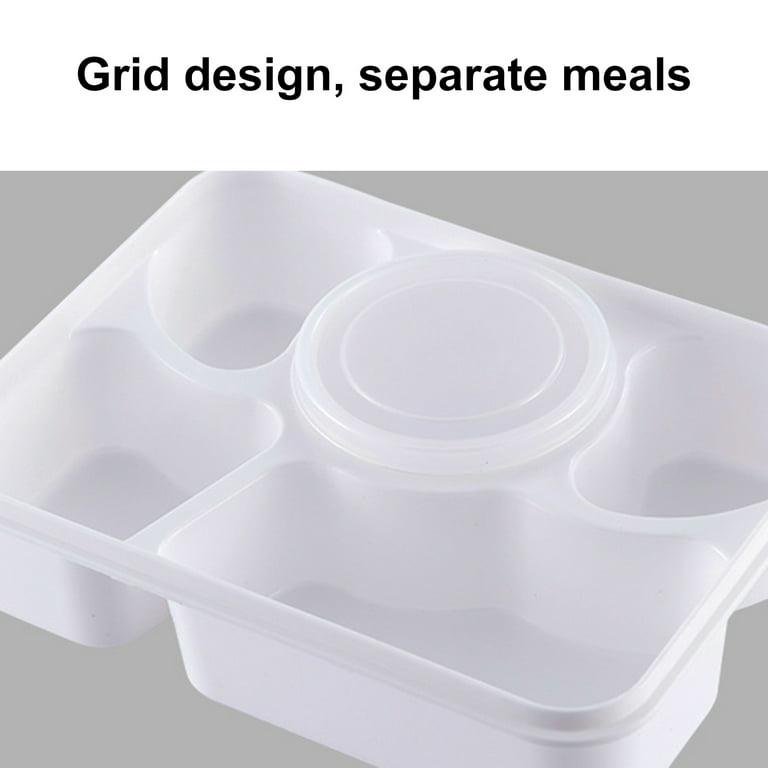 Cheer US 2 Grid Reusable Plastic Food Storage Containers with Lids
