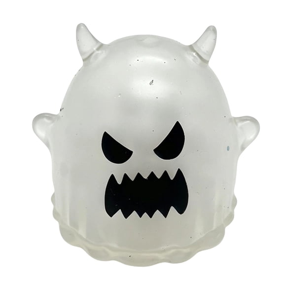 Halloween Ghost Squishy Toy with Bead-Filled Squeeze Design, White, for Kids Party Favors, Relaxation Toy