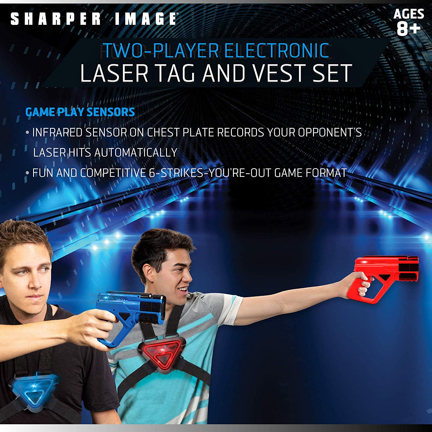 sharper image two player electronic laser tag set