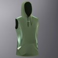 thumbnail image 5 of Noric Men's Sleeveless Hooded Athletic Tank Top Print Workout Shirt with Pocket, Casual Sport Muscle Tee for Gym Runing, 5 of 9