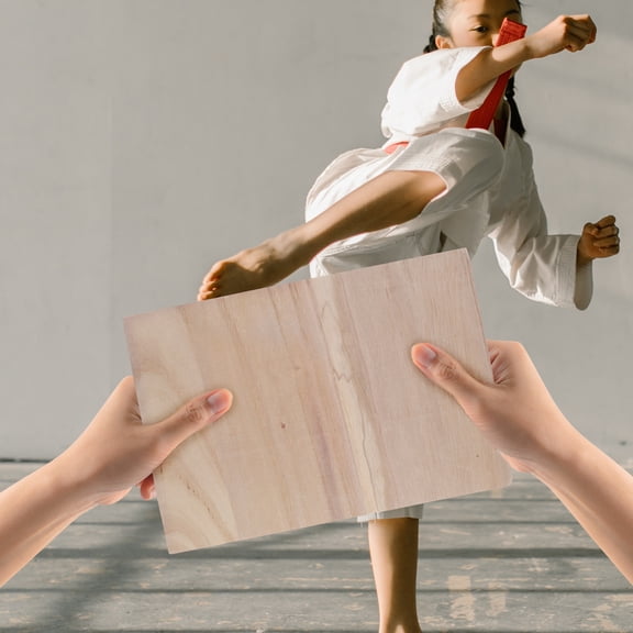 LEXSOMEO 6pcs Taekwondo Punching Boards Wooden Kick Board Training Accessory for Karate Practice Performing Breaking Board Taekwondo Board