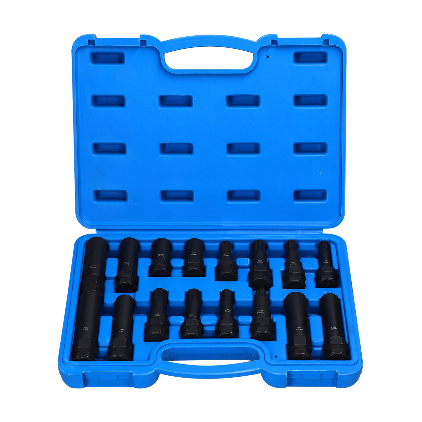 Gecheer 16pcs Lug Nut Remover Kit Car Tyre Theftproof Nut Removal Tool