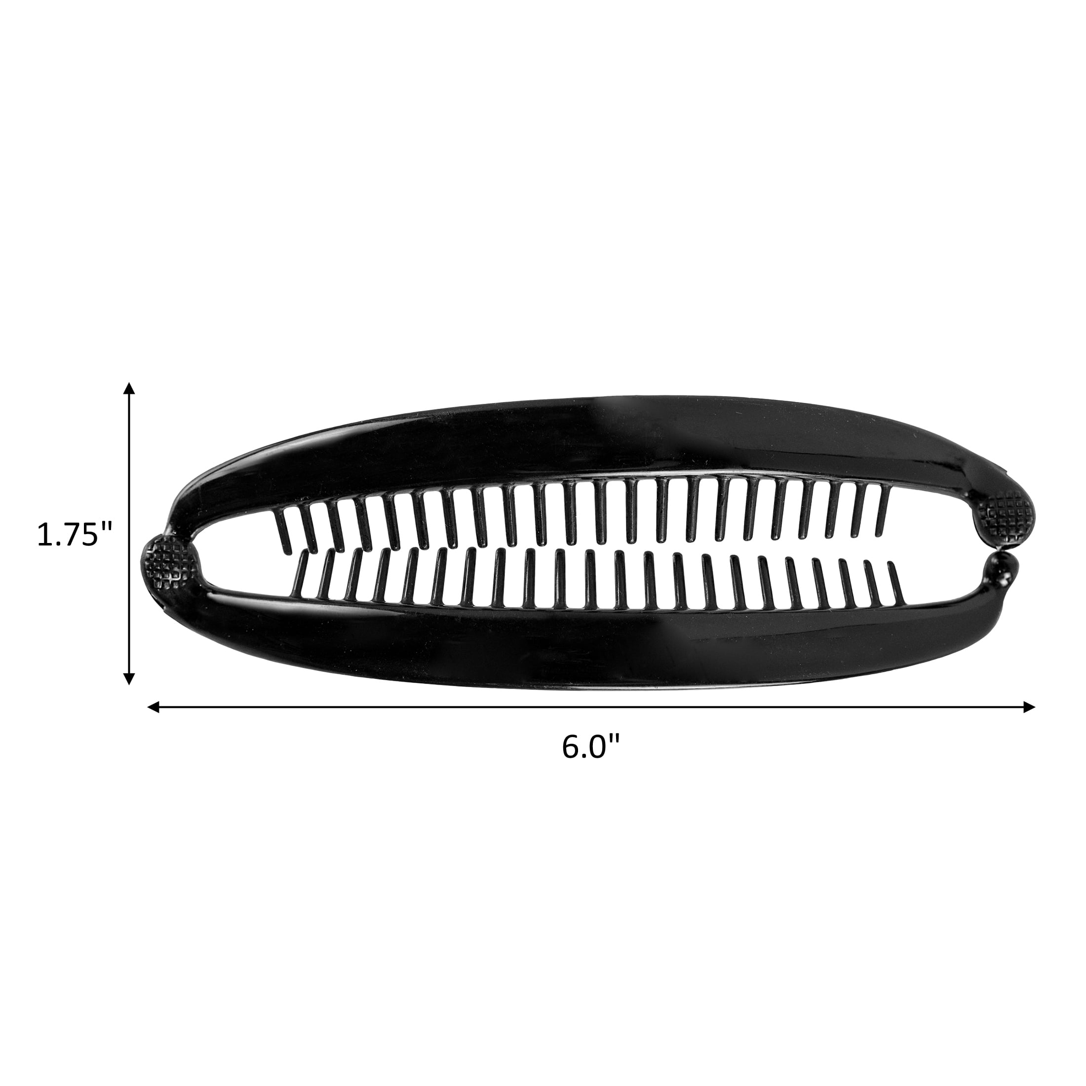 Scunci Banana Clip Combs Tortoise, Clear and Black