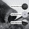 thumbnail image 5 of Area Rugs 4x6 Rug for Bedroom, Fluffy Washable 4 x 6 Dorm Rugs, Plush Fuzzy Shaggy Furry Non-Slip Modern Soft Carpet for Living Room Playroom Kids Room Aesthetic Rug, Black and Dark Gray, 5 of 16
