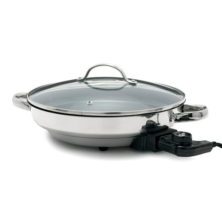 GreenPan Stainless Steel 12” Ceramic Nonstick Electric Skillet