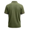 thumbnail image 5 of Men's 911 Memorial 25Th Anniversary Never Forget Patriot Day Polo Shirt Army Green,S, 5 of 5