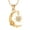 Gold, variant on Moon and Sun Cremation Jewelry for Ashes Urn Neckless Lockets for Human Ashes Pet Ashes Holder Urn Pendants with Chain - Black