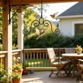 thumbnail image 6 of Fufafayo Iron Portable Bird Stand, Tabletop Parrot Perch with Decorative Swing, Travel Play Outside Cage for Small Birds, Budgie Cockatiel Finch, Lightweight Hanging Playground for Parakeet, 6 of 6