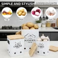 thumbnail image 6 of Grusce 3 Pack Potato and Onion Storage Bin, Stackable Garlic Keeper with Aerating Holes and Lid, Plastic Vegetable Container Box for Pantry Countertop, 6 of 11