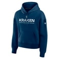 thumbnail image 4 of Women's Fanatics Deep Sea Blue Seattle Kraken Authentic Pro Primary Pullover Hoodie, 4 of 5