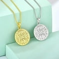 thumbnail image 5 of FJ 18k Gold Plated St Benedict Necklace 925 Sterling Silver Patron Saint Benedict Medal Pendant Amulet Protection Religious Jewelry for Men Women, 5 of 7
