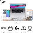 thumbnail image 5 of Long Mouse Pads for Desk,Pioneer Flower Floral Print Pattern Desk Mats on Top Of Desks, Desk Mouse Pad Extra Large with 3mm Non-Slip Base and Stitched Edge for Gaming,Office,Work,Home 31.5"x11.8", 5 of 6