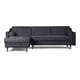 thumbnail image 2 of Sofá Cama Modular Reversible de Velvet Gris Oxford Beehive Memory Foam Modelo Mondlak Makora, 2 of 8