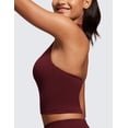 thumbnail image 5 of CRZ YOGA Butterluxe Halter Padded Longline Sports Bras For Women Open Back Crop Tops Workout Gym, 5 of 6