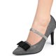 thumbnail image 2 of FELTECHELECTR 4 correas reemplazables para zapatos de tacón alto, decoración de cordones para zapatos de tacón alto, 2 of 6
