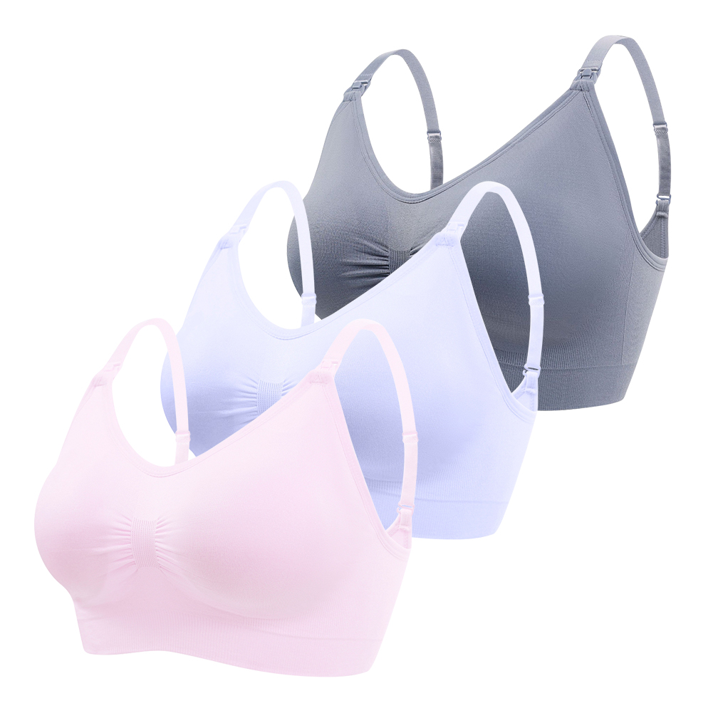 Valcatch 3 Pack Hands Free Pumping Bra, Breast Pump Bra, Adjustable