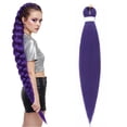 thumbnail image 1 of Extensiones de Cabello Sintético Morado de 66 Cm para Trenzas | Cosplay, Espectáculos | 90 G | Resistente Al Color | Volumen de Salón | Envase Al Por Mayor, 1 of 7