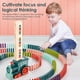thumbnail image 2 of Juguete de tren de dominó eléctrico, tren de dominó automático con 60 piezas de bloques de dominó Juguetes interesantes para niños pequeños Juguetes educativos Juguetes apilables Regalos Kuyhfg Sin marca, 2 of 5