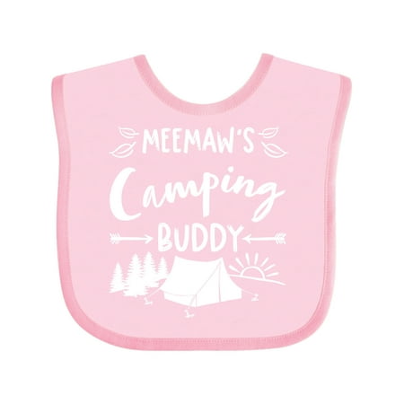 

Inktastic Meemaws Camping Buddy Gift Baby Boy or Baby Girl Bib