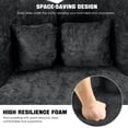 thumbnail image 6 of Vanity Chair with Butterfly Back, 360° Swivel Accent Chair, Chenille Upholstered Makeup Stool for Bedroom Dressing Table, Dining Room, Living Room,Black, 6 of 15