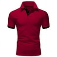 thumbnail image 3 of Birdeem Shirts for Men Mens Summer Solid Button Lapel Casual Top, 3 of 8